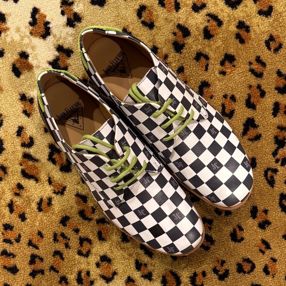 John Fluevog Checkered Men's Shoes - Picture 2 of 10